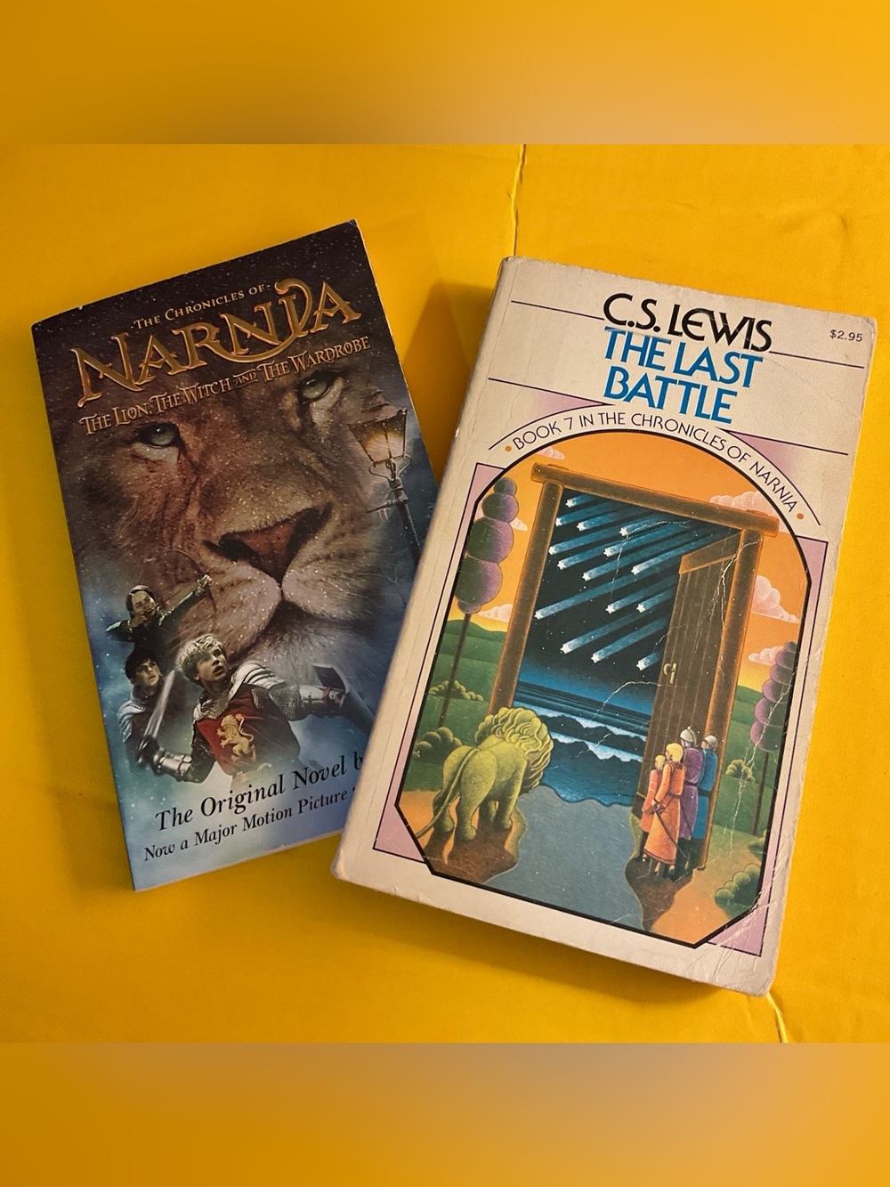 Lion, Witch and Wardrobe book and video guide plus Last Battle by CS Lewis
